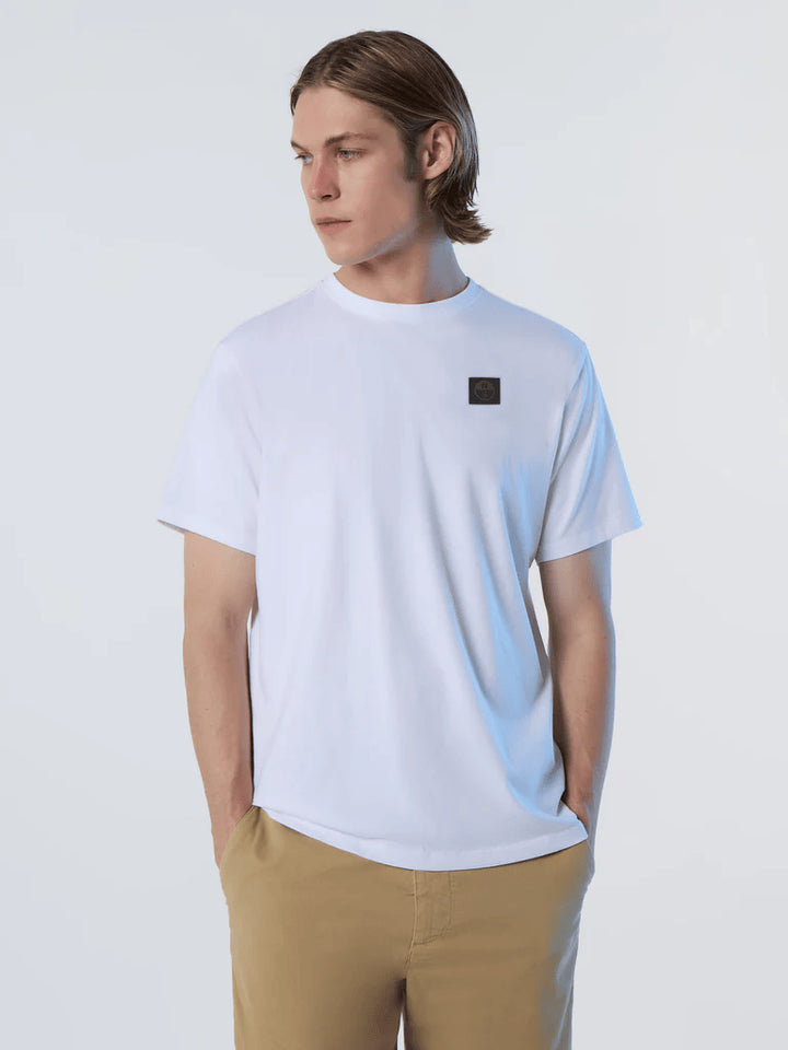 Spatarella T-shirt uomo in cotone bianco 692981-0101 Negozi Online