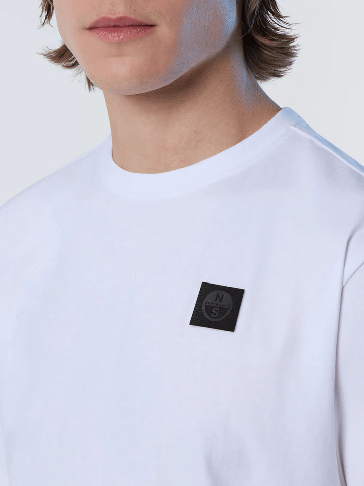 Spatarella T-shirt uomo in cotone bianco 692981-0101 Negozi Online