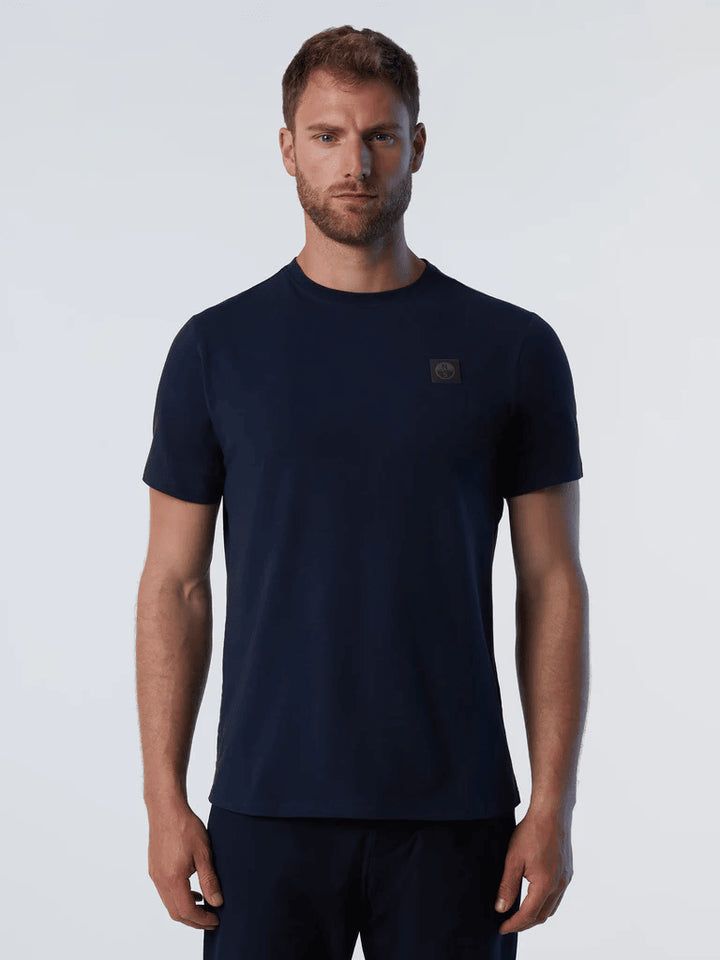Spatarella T-shirt uomo in cotone blu 692981-0802 Consegna Veloce