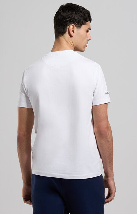 Spatarella T-shirt uomo girocollo in jersey bianco bmt0162-1000 Sottocosto