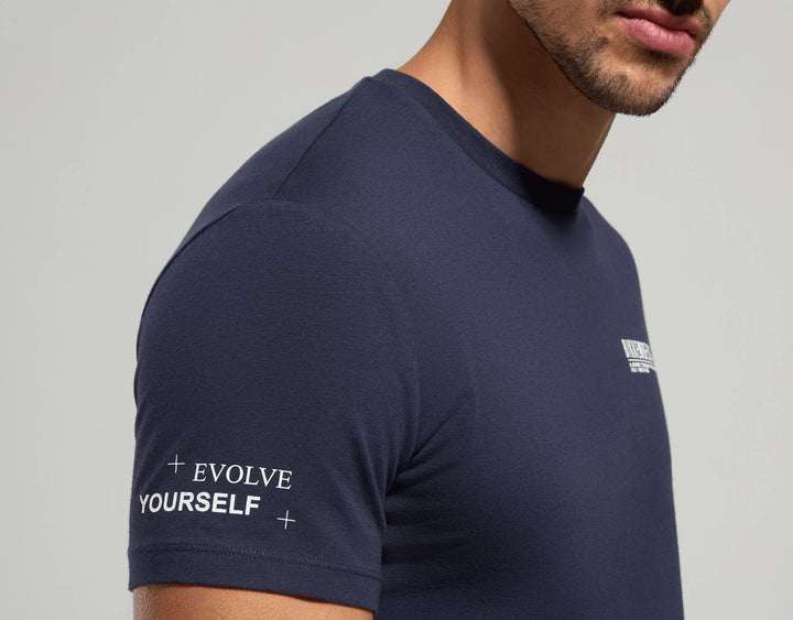 Spatarella T-shirt uomo girocollo in jersey blu bmt0162-7000 Convenienza