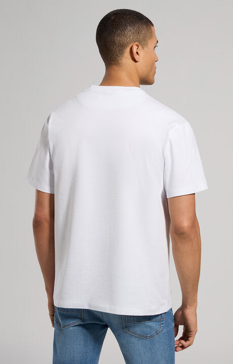 Spatarella T-shirt uomo girocollo in jersey bianco pbmt0073-1000 Sconto