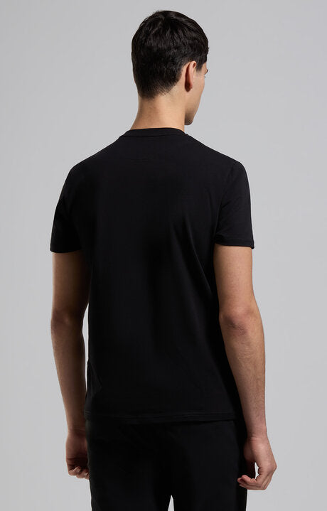 Spatarella T-shirt uomo girocollo in jersey nero bmt0159-8000 Economico