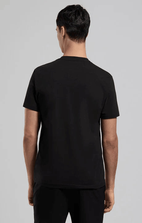 Spatarella T-shirt uomo girocollo in jersey nero bmt0202-8000 Saldi