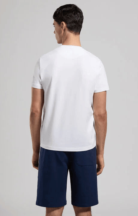 Spatarella T-shirt uomo girocollo in jersey bianco bmt0159-1000 Offerte