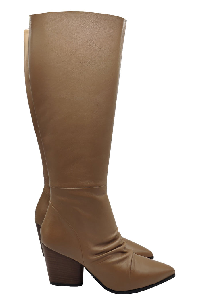 Spatarella Calzature Donna Stivali In Pelle Nude Con Tacco Messicano Affare Del Giorno