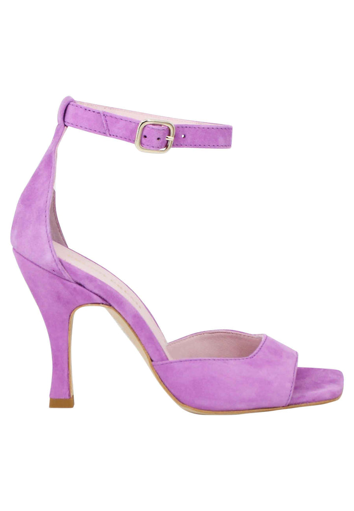 Spatarella Sandali donna Soly Lea in camoscio glicine con cinturino alla caviglia Saldi