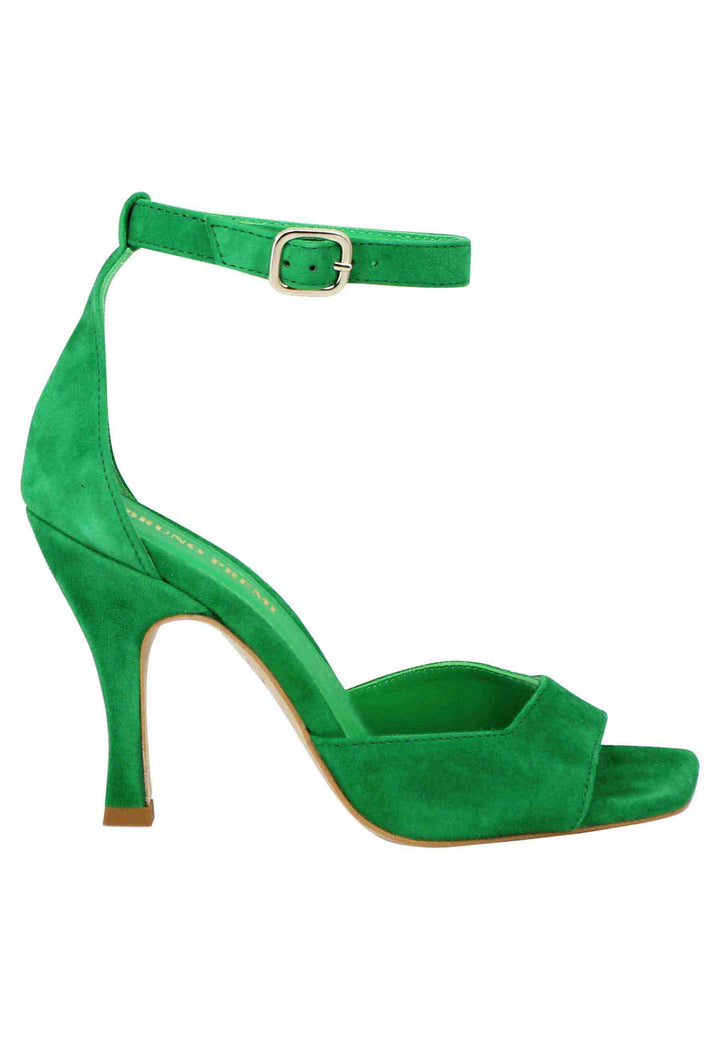 Spatarella Sandali donna Soly Lea in camoscio verde con cinturino alla caviglia Offerte