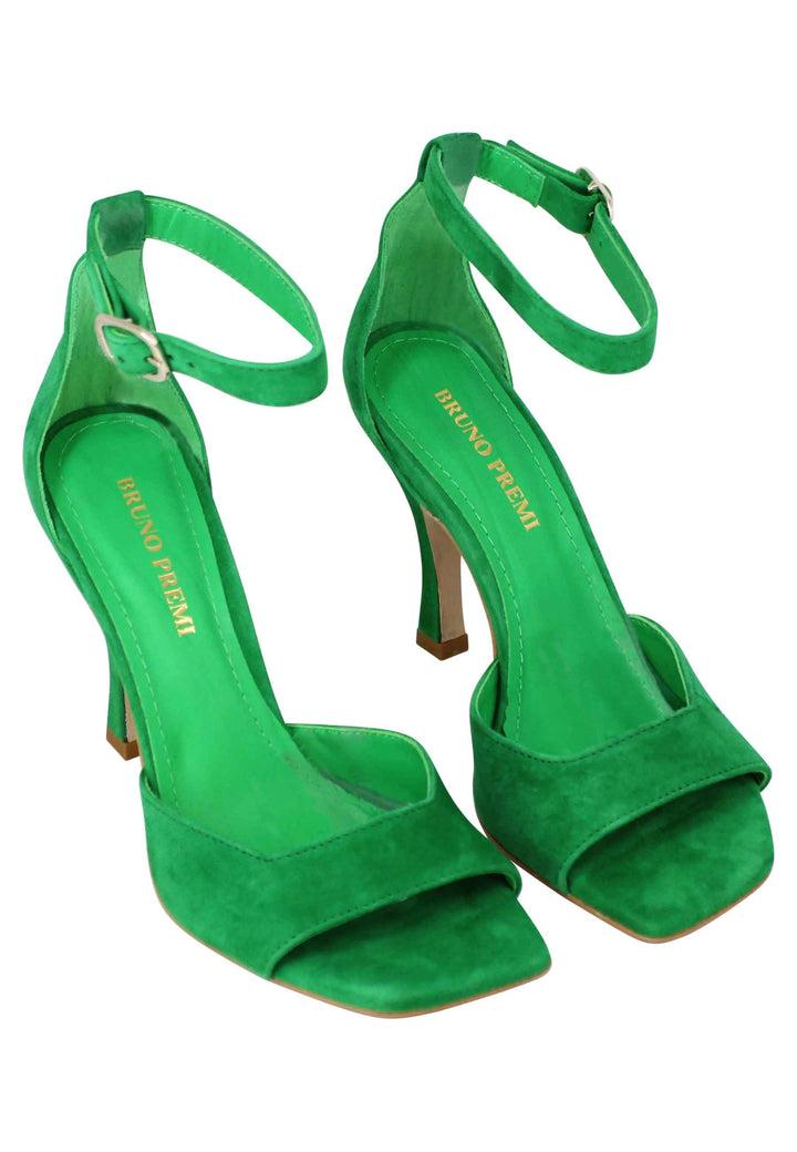 Spatarella Sandali donna Soly Lea in camoscio verde con cinturino alla caviglia Offerte