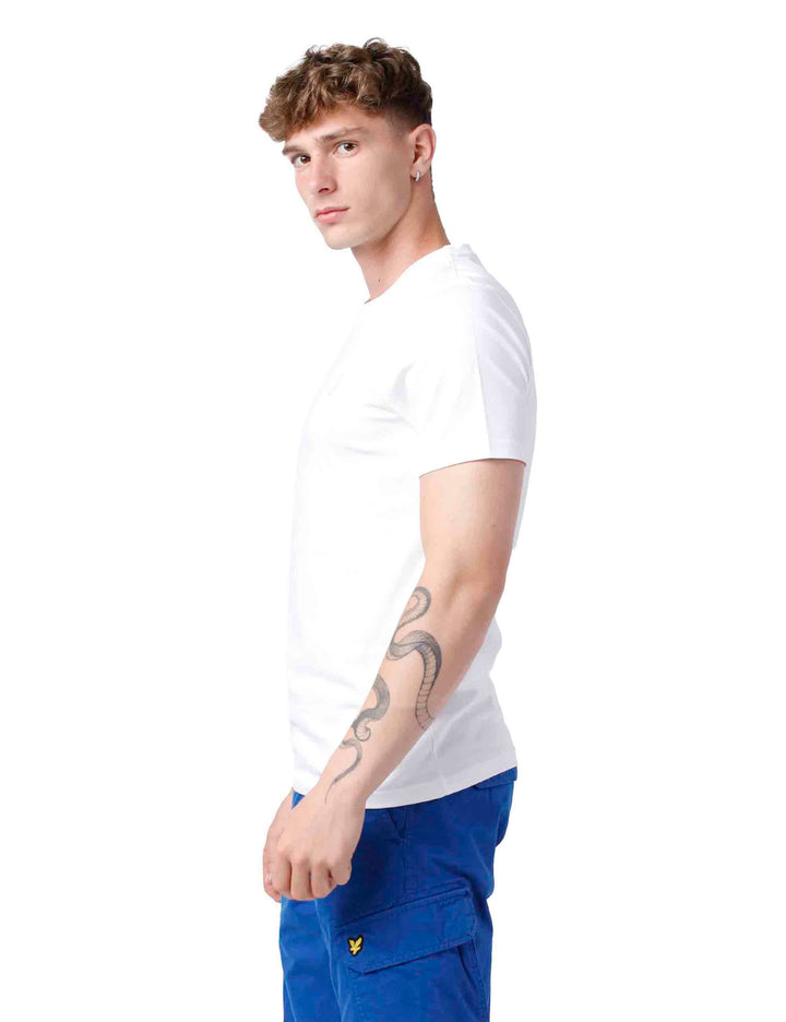 Spatarella T-shirt uomo in cotone bianco Negozio