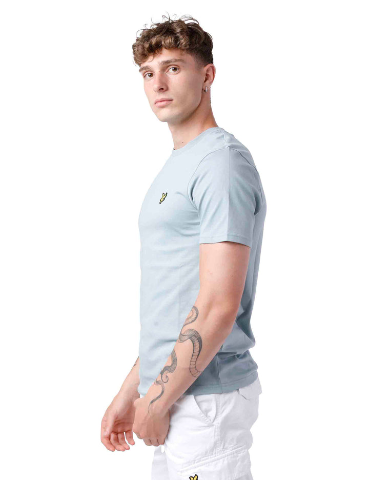 Spatarella T-shirt uomo in cotone celeste Nuovo