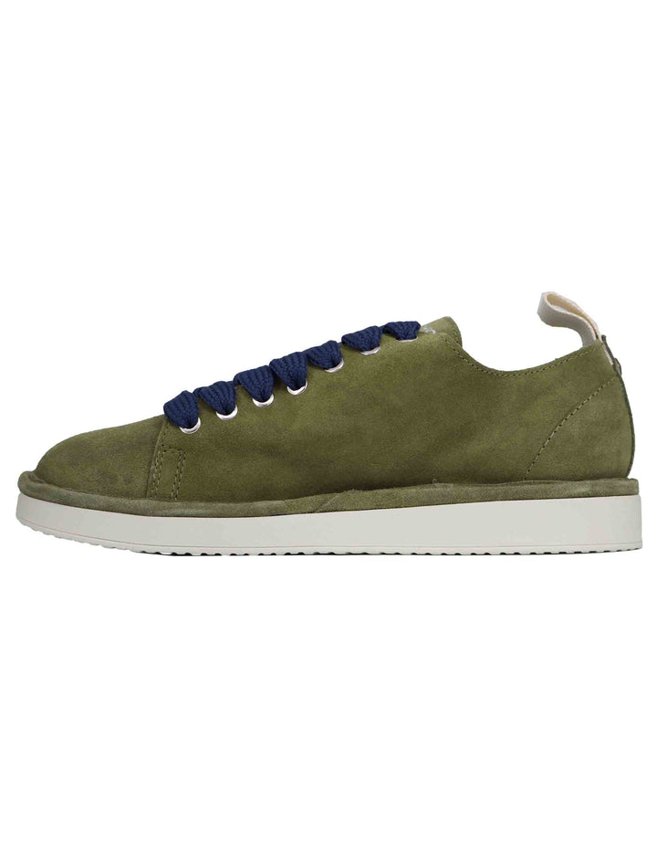 Spatarella Sneakers uomo in camoscio verde Qualità Garantita