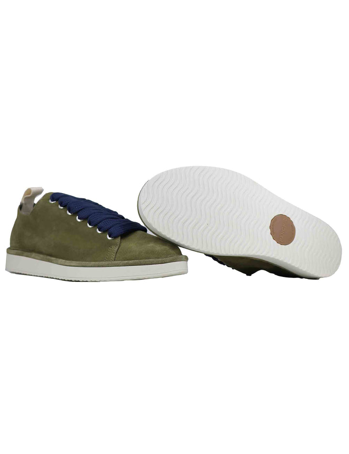 Spatarella Sneakers uomo in camoscio verde Qualità Garantita