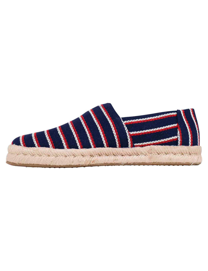 Spatarella Espadrillas uomo in tela blu con suola in corda Promozione Limitata
