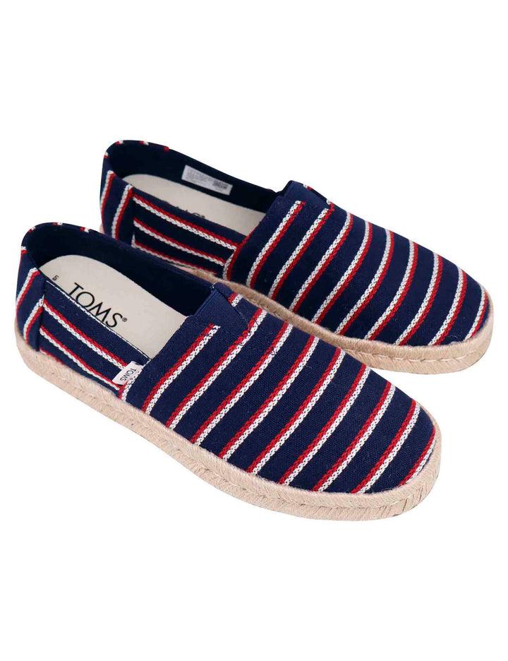 Spatarella Espadrillas uomo in tela blu con suola in corda Promozione Limitata