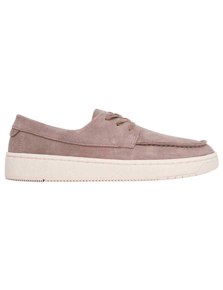 Spatarella Stringate uomo in camoscio taupe con suola in gomma Fino Al -60%