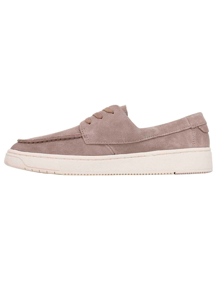 Spatarella Stringate uomo in camoscio taupe con suola in gomma Fino Al -60%