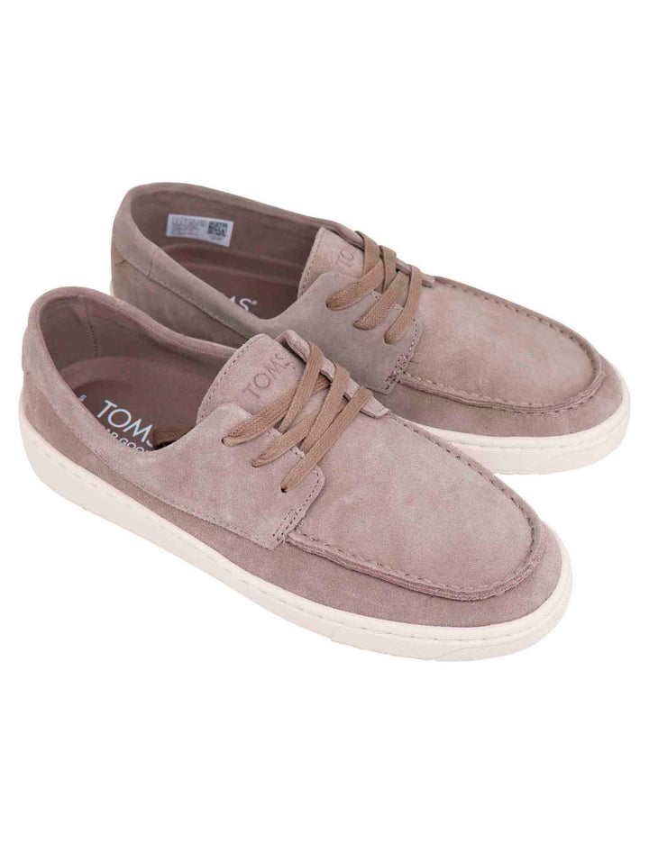 Spatarella Stringate uomo in camoscio taupe con suola in gomma Fino Al -60%