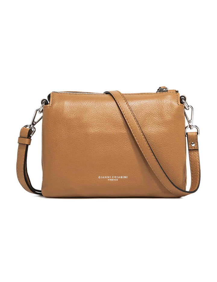 Spatarella Borse donna pochette Three in pelle naturale con tracolla removibile in tono Prezzo Ridotto