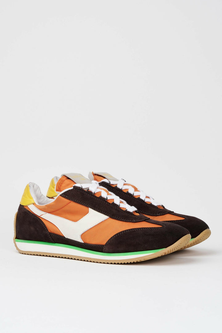 Spatarella Sneakers uomo Trainer '74 in camoscio testa di moro e tessuto 005 Presa