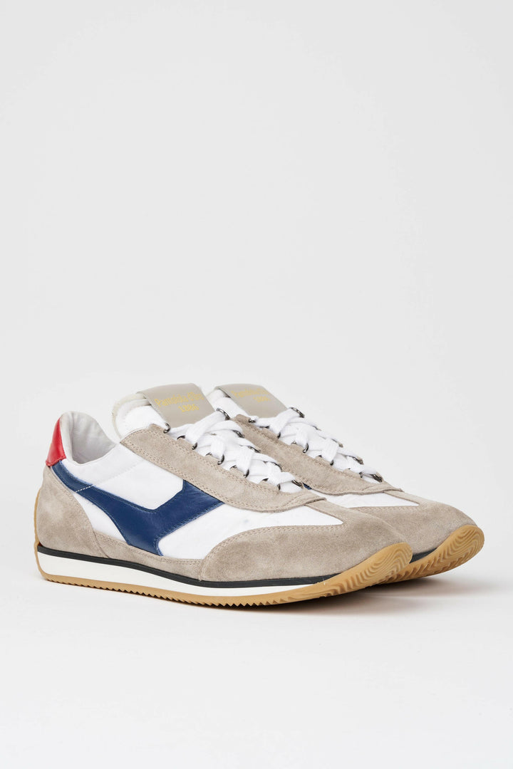 Spatarella Sneakers uomo Trainer '74 in camoscio beige e tessuto 01 Sconto