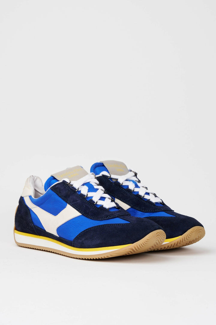Spatarella Sneakers uomo Trainer '74 in camoscio blu e tessuto 003 Offerta