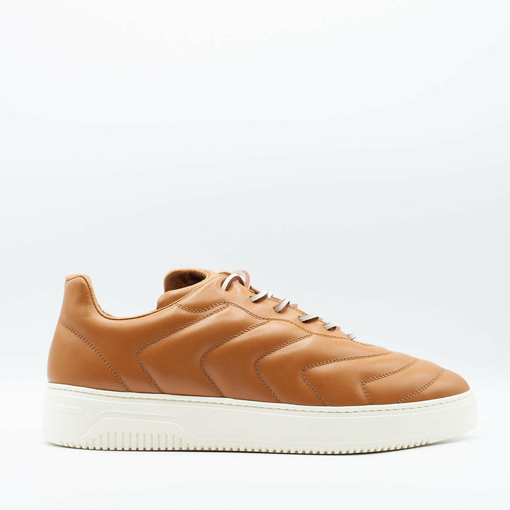 Spatarella Sneakers da uomo Bomber in pelle camel Online