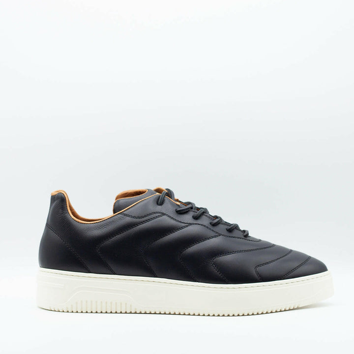 Spatarella Sneakers da uomo Bomber in pelle nera In Vendita