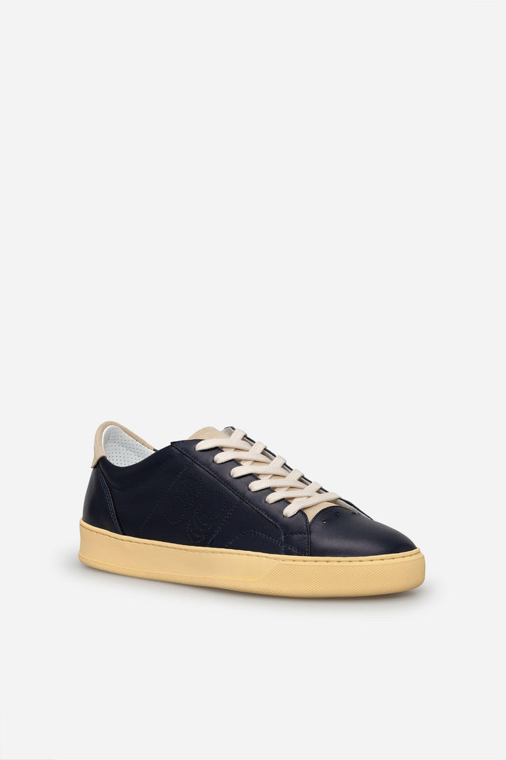 Spatarella Sneakers uomo Del Bello in pelle blu In vendita