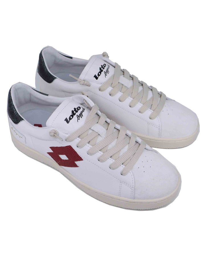 Spatarella Snekaers uomo in pelle bianca autograph Moda