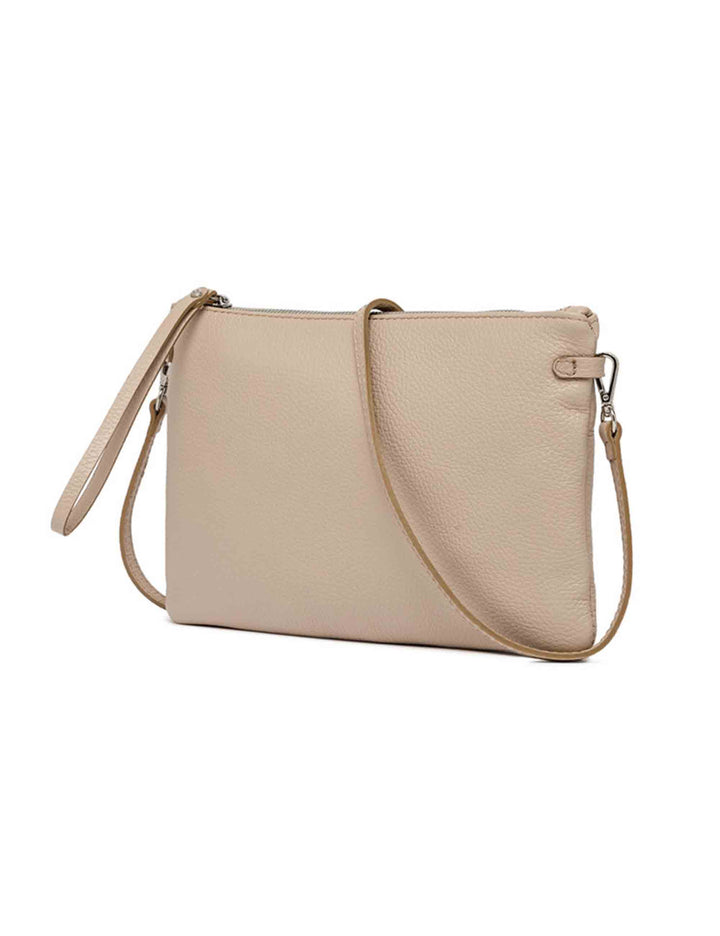 Spatarella Borse donna pochette Hermy in pelle phard con manico a bracciale e tracolla in pelle Nuovo