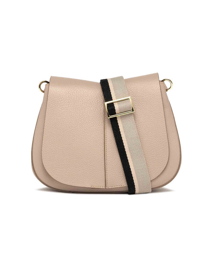 Spatarella Borse a spalla donna Helena Round in pelle phard con doppia tracolla Spedizione Gratuita