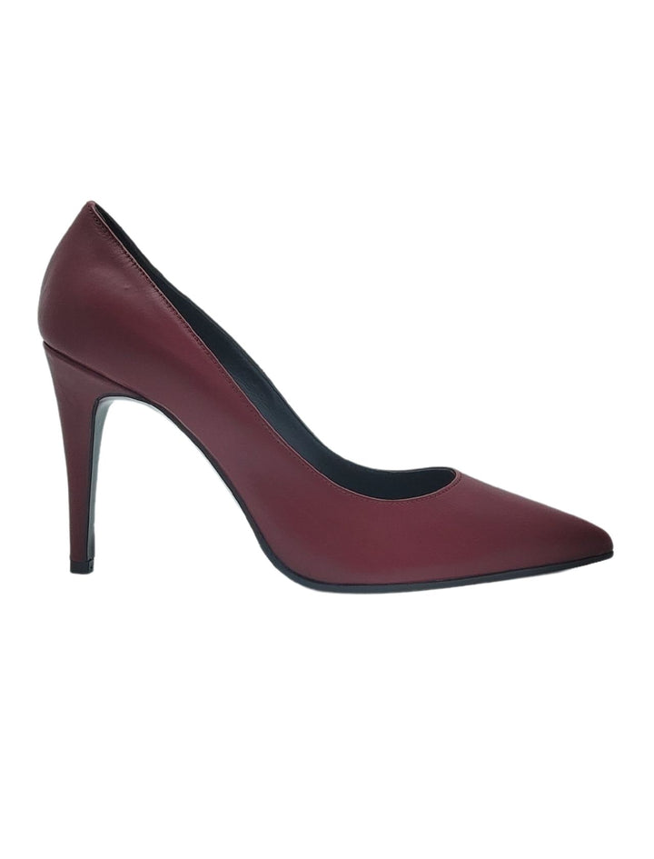 Spatarella Calzature Donna Décolleté In Pelle Bordeaux Con Tacco Alto A Spillo In Saldo