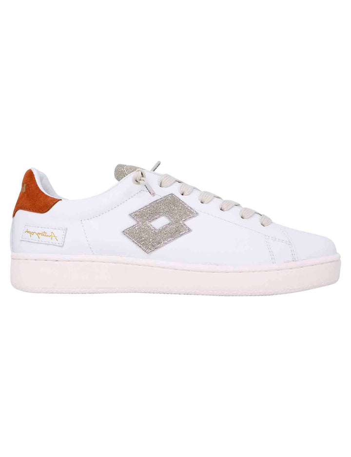 Spatarella Snekaers uomo in pelle bianca autograph In Linea
