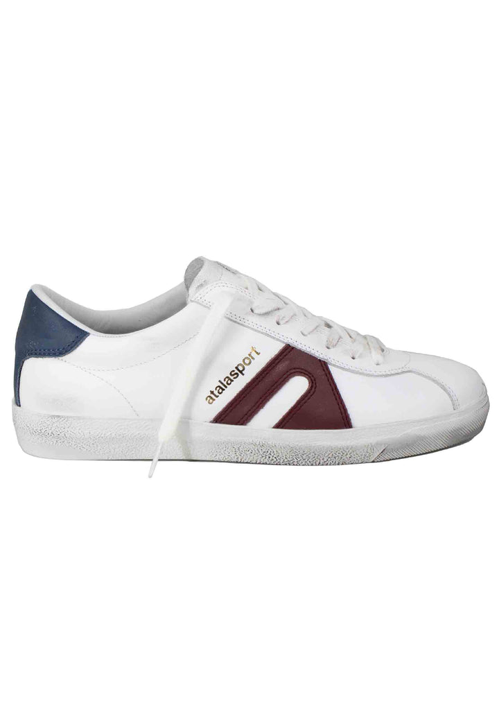 Spatarella Sneakers uomo in pelle bianca Negozi Online