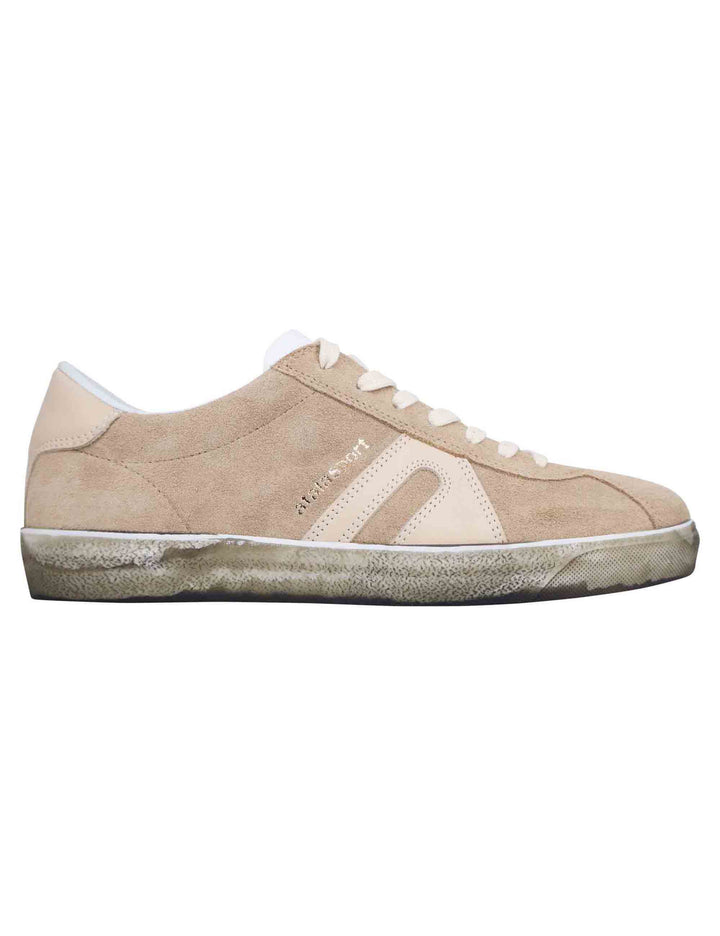 Spatarella Sneakers uomo in camoscio beige Acquista Ora