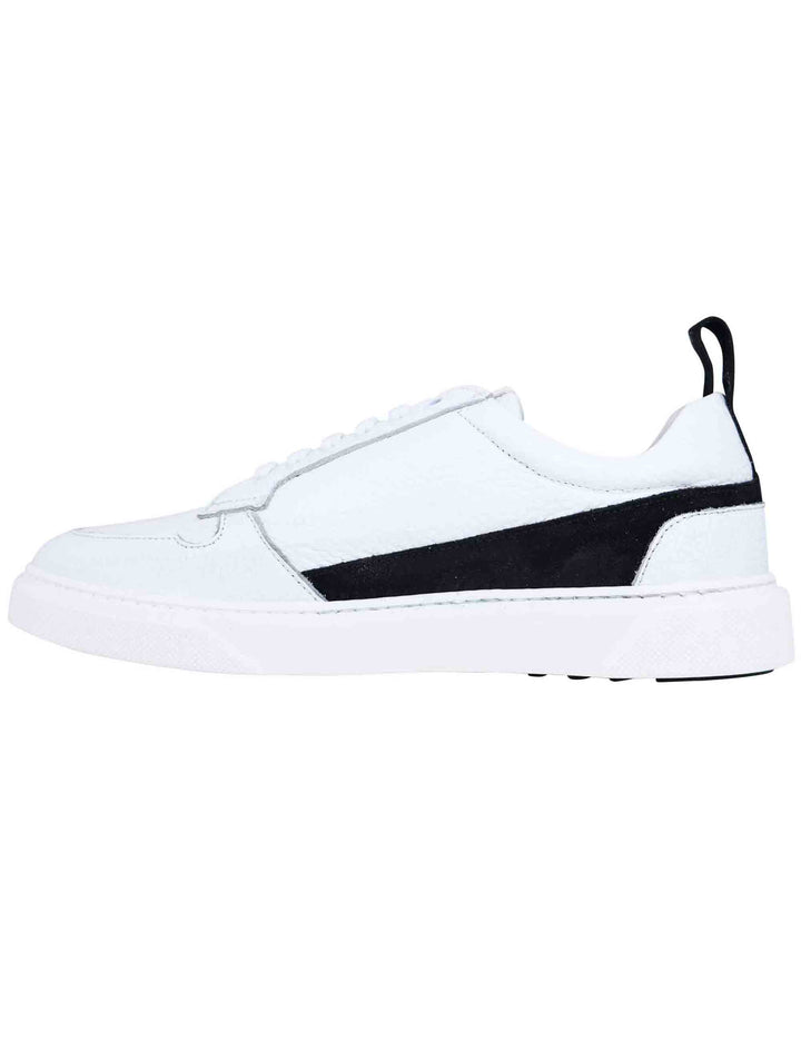 Spatarella Sneakers uomo in pelle bianca Prezzo Ridotto