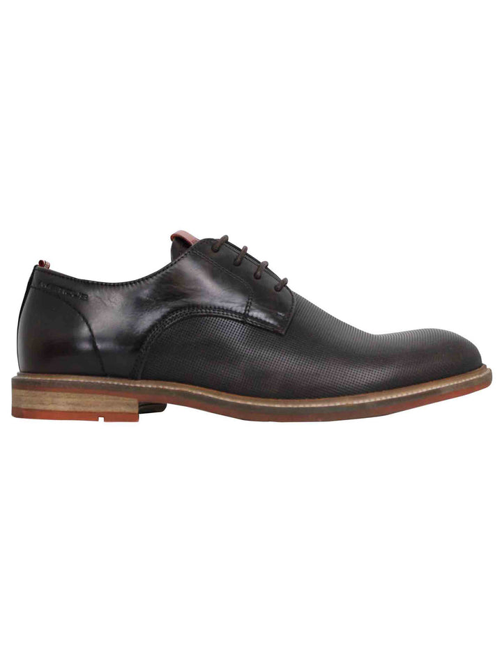 Spatarella Stringate uomo Caye in pelle marrone con suola in gomma Convenienza