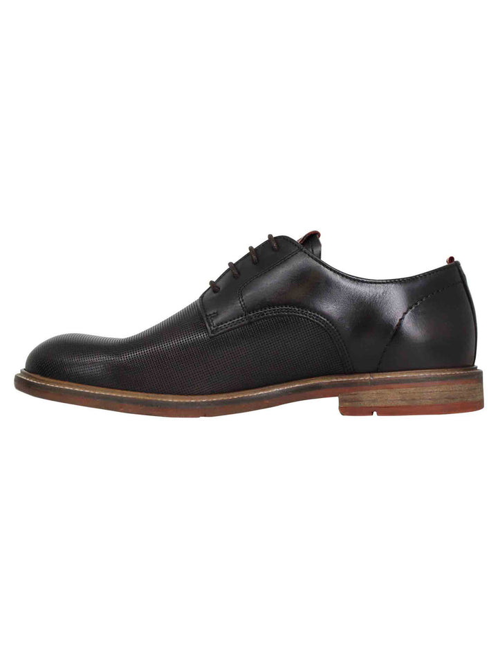 Spatarella Stringate uomo Caye in pelle marrone con suola in gomma Convenienza