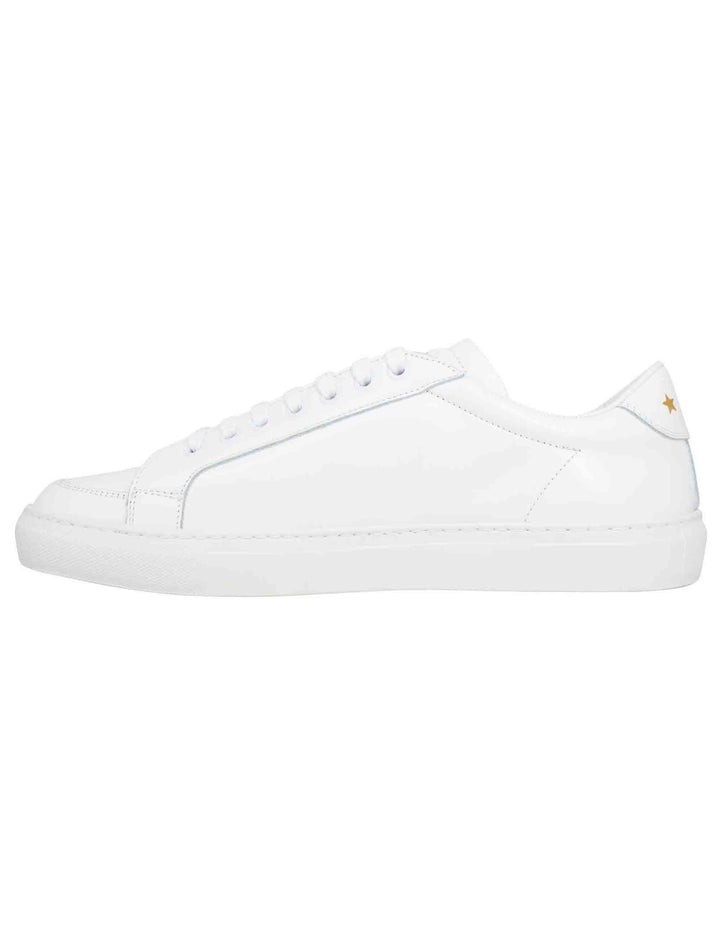 Spatarella Sneakers uomo Top spin in pelle bianca Novità