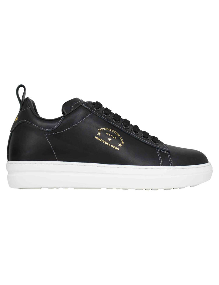 Spatarella Sneakers uomo Court classic in pelle nera Sconto