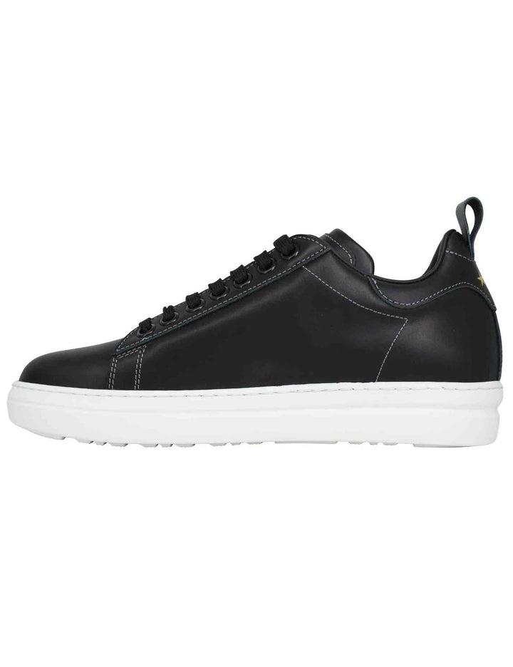 Spatarella Sneakers uomo Court classic in pelle nera Sconto