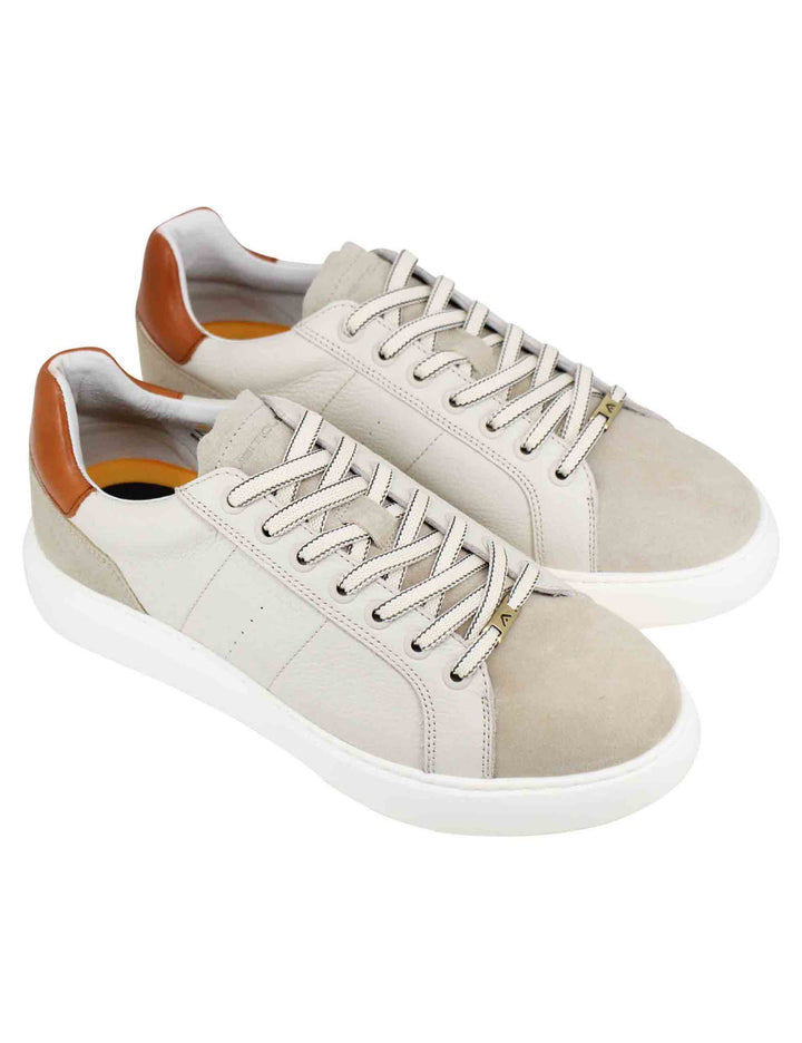 Spatarella Sneakers uomo Eclipse in pelle beige Offerta