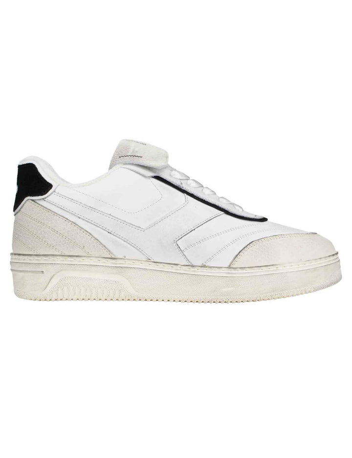 Spatarella Sneakers uomo Pdo in pelle bianca vintage Soddisfazione Garantita