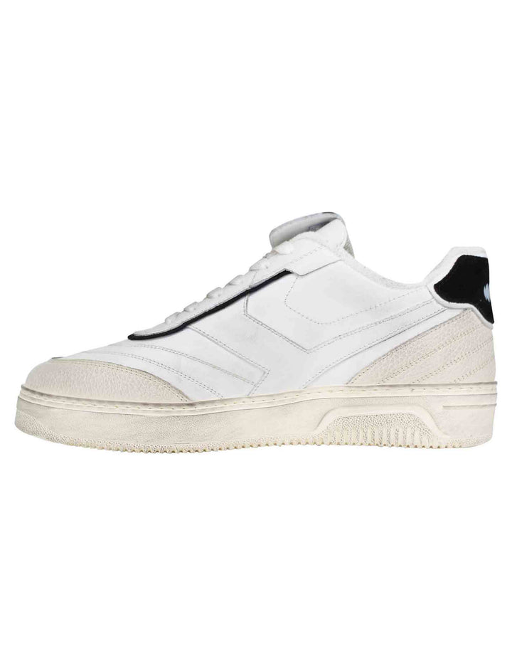 Spatarella Sneakers uomo Pdo in pelle bianca vintage Soddisfazione Garantita