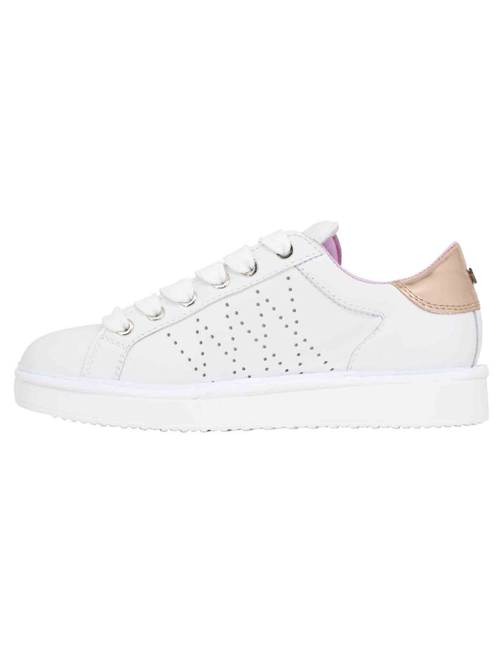 Spatarella Sneakers donna in pelle bianca Negozi Online