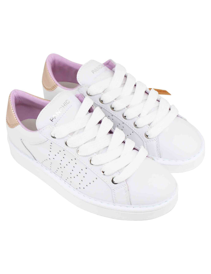 Spatarella Sneakers donna in pelle bianca Negozi Online