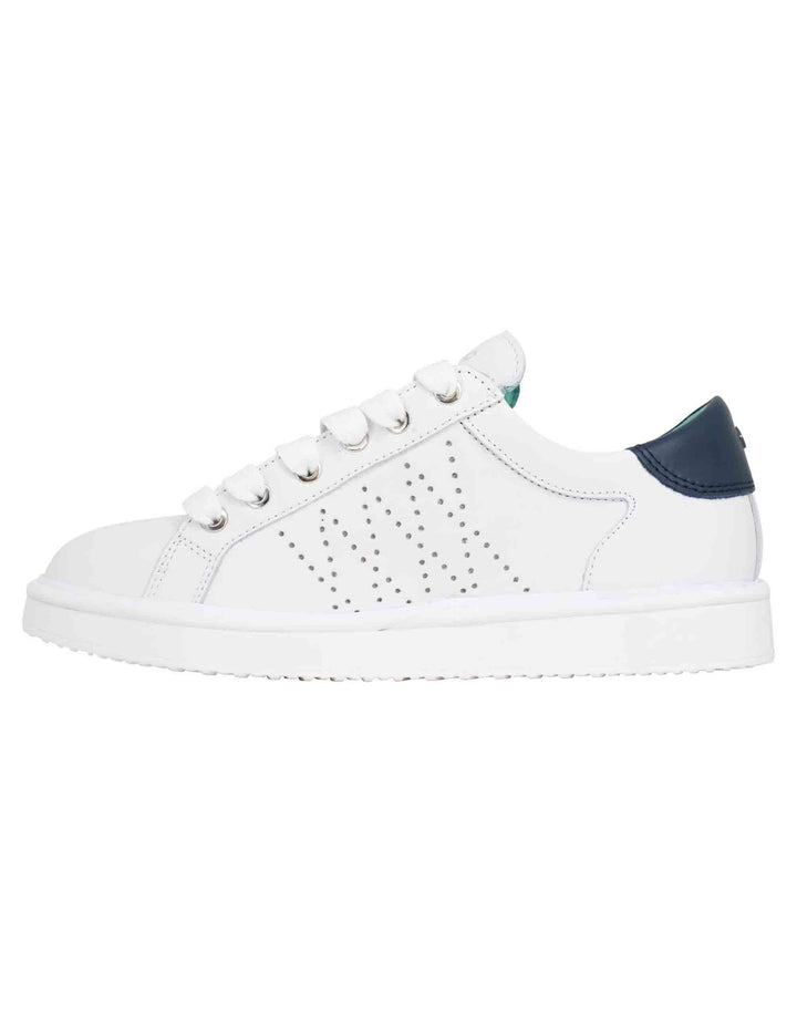 Spatarella Sneakers uomo in pelle bianca Consegna Veloce