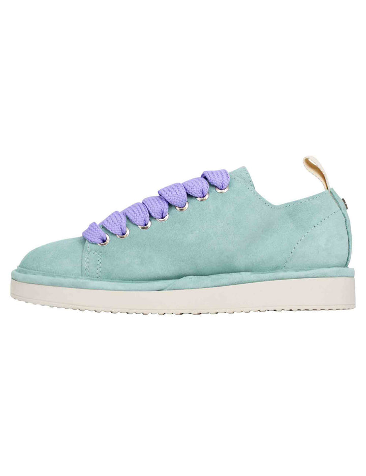 Spatarella Sneakers donna in camoscio celeste Promozione Limitata