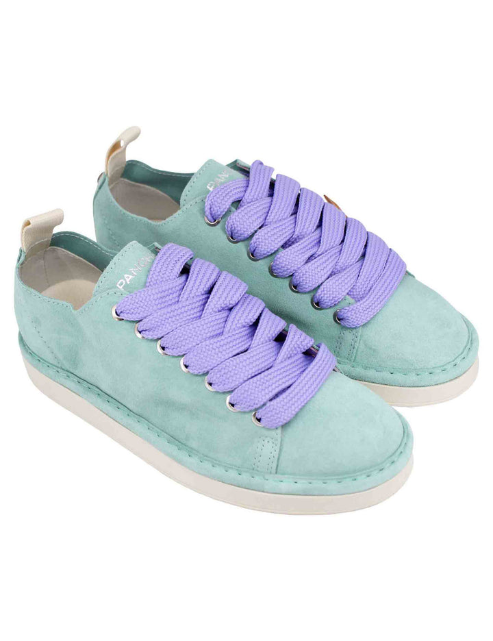 Spatarella Sneakers donna in camoscio celeste Promozione Limitata